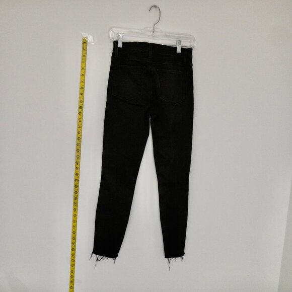 𝅺frame Denim Black skinny jeans size 25 - Picture 5 of 6
